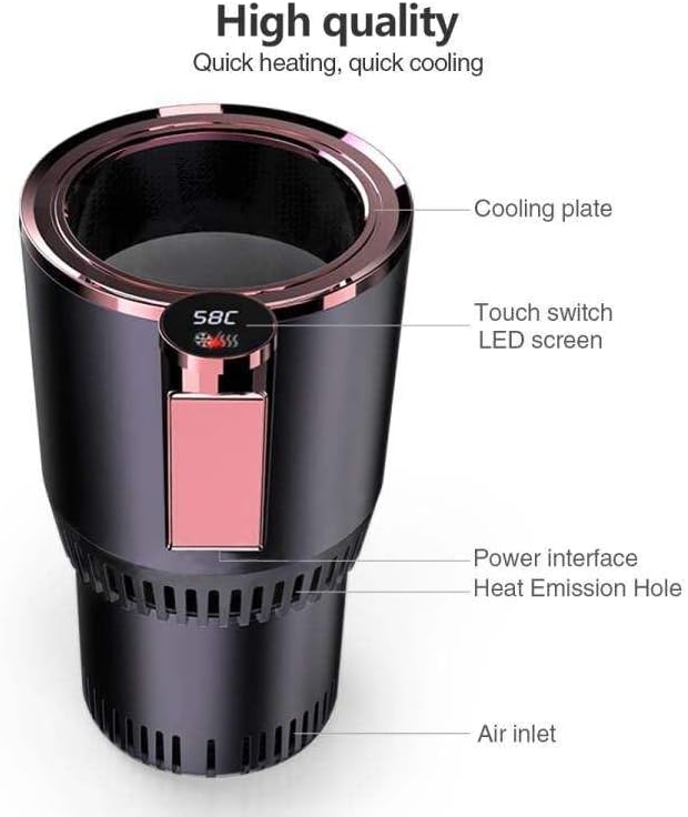 2-in-1 Car Cup Warmer Cooler | Auto Car Cooling and Heating Cup Mug Holder