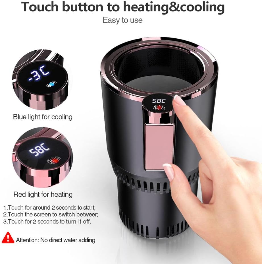 2-in-1 Car Cup Warmer Cooler | Auto Car Cooling and Heating Cup Mug Holder
