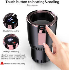 2-in-1 Car Cup Warmer Cooler | Auto Car Cooling and Heating Cup Mug Holder