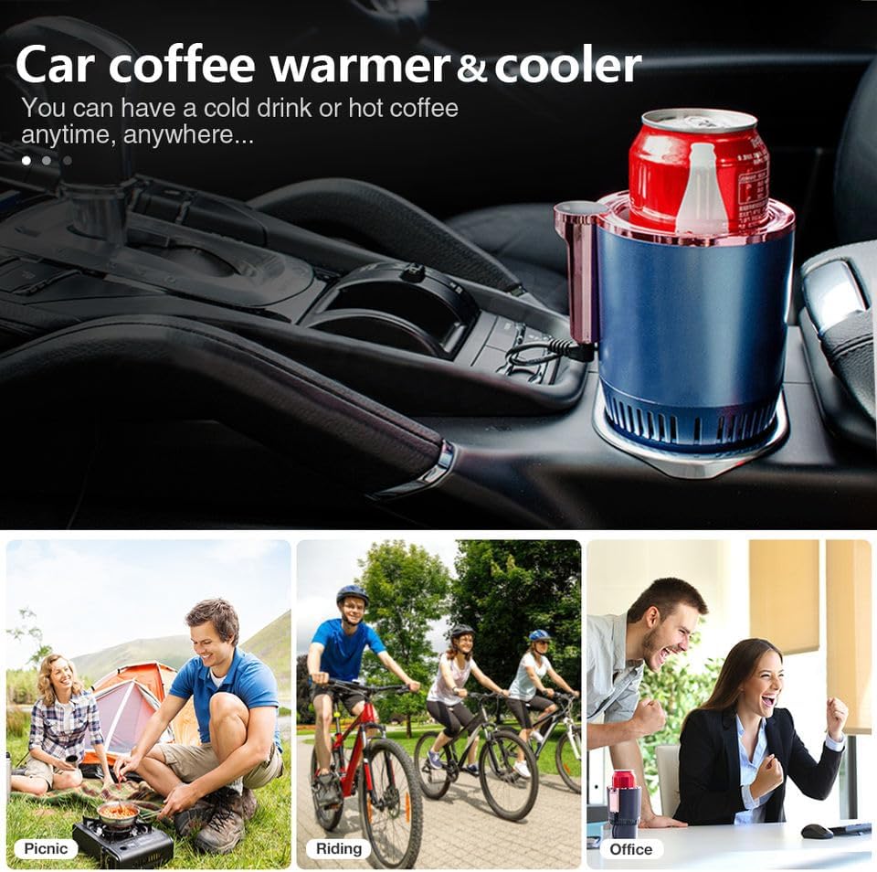 2-in-1 Car Cup Warmer Cooler | Auto Car Cooling and Heating Cup Mug Holder