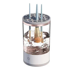 AUTOMATIC PORTABLE ELECTRONIC MAKEUP BRUSH CLEANER