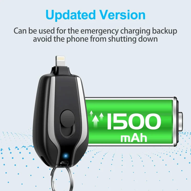 EMERGENCY PORTABLE KEY CHAIN CHARGER